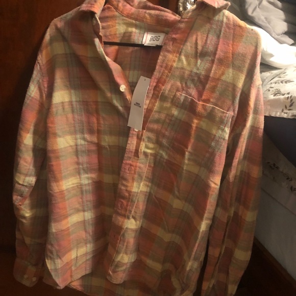 NWT BDG rose Flannel - Picture 4 of 5